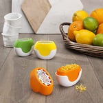 Microplane Flexi Zesti Narenciye rendeleyici, Paslanmaz çelik, Turuncu, 7,62 x 3,81 x 5,72 cm