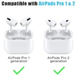 Microsonic AirPods Pro 2.Nesil için Kulaklık Uçları - 6 set (XS/S/L) [AirPods Pro 2. Nesil ile Uyumlu Kılıf - Beyaz] - Seçenekler: AirPods Pro 2. Nesil, AirPods Pro 3, AirPods Pro