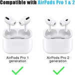 Microsonic AirPods Pro 2.Nesil için Kulaklık Uçları - 6 set (XS/S/L) [AirPods Pro 2. Nesil ile Uyumlu Kılıf - Beyaz] - Seçenekler: AirPods Pro 2. Nesil, AirPods Pro 3, AirPods Pro