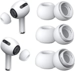 Microsonic AirPods Pro 2.Nesil için Kulaklık Uçları - 6 set (XS/S/L) [AirPods Pro 2. Nesil ile Uyumlu Kılıf - Beyaz] - Seçenekler: AirPods Pro 2. Nesil, AirPods Pro 3, AirPods Pro