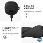 Microsonic Anker Soundcore Liberty 4 NC için Kılıf Askılı Mat Silikon Siyah [Soundcore Liberty 4 NC ile Uyumlu Kılıf - Siyah] - Seçenekler: Soundcore Liberty 4 NC, Soundcore Liberty 4 Pro...