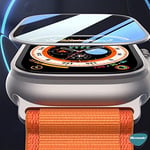 Microsonic Apple Watch Ultra Tam Kaplayan Cam Ekran Koruyucu V2 Gümüş [Watch Ultra ile Uyumlu Ekran Koruyucu - Gümüş]