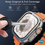 Microsonic Apple Watch Ultra Tam Kaplayan Cam Ekran Koruyucu V2 Gümüş [Watch Ultra ile Uyumlu Ekran Koruyucu - Gümüş]