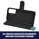 Microsonic General Mobile GM 21 için Kılıf Fabric Book Wallet Siyah [GM 21 ile Uyumlu Kılıf - Siyah]