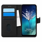 Microsonic General Mobile GM 21 için Kılıf Fabric Book Wallet Siyah [GM 21 ile Uyumlu Kılıf - Siyah]