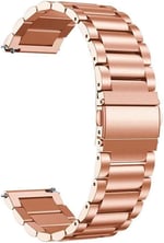 Microsonic Huawei Watch GT3 42mm için Metal Stainless Steel Kordon Rose Gold [Watch GT3 42mm ile Uyumlu Kordon - Rose Gold]