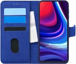 Microsonic Omix X300 için Kılıf Fabric Book Wallet Lacivert [X300 ile Uyumlu Kılıf - Lacivert]