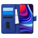 Microsonic Omix X300 için Kılıf Fabric Book Wallet Lacivert [X300 ile Uyumlu Kılıf - Lacivert]