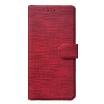 Microsonic Reeder P13 Blue için Kılıf Fabric Book Wallet Kırmızı [P13 Blue ile Uyumlu Kılıf - Kırmızı]