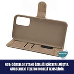 Microsonic Reeder P13 Blue Max Pro için Kılıf Fabric Book Wallet Gold [P13 Blue Max Pro ile Uyumlu Kılıf - Gold]