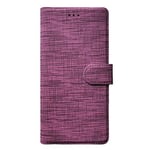 Microsonic Reeder P13 Blue Max Pro için Kılıf Fabric Book Wallet Mor [P13 Blue Max Pro ile Uyumlu Kılıf - Mor]