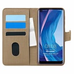 Microsonic Reeder P13 Blue Max Pro için Kılıf Fabric Book Wallet Gold [P13 Blue Max Pro ile Uyumlu Kılıf - Gold]