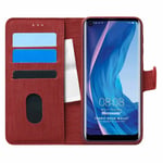 Microsonic Reeder P13 Blue Max Pro için Kılıf Fabric Book Wallet Kırmızı [P13 Blue Max Pro ile Uyumlu Kılıf - Kırmızı]