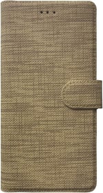 Microsonic Reeder P13 Blue Max Pro için Kılıf Fabric Book Wallet Gold [P13 Blue Max Pro ile Uyumlu Kılıf - Gold]
