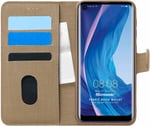 Microsonic Reeder P13 Blue Max Pro için Kılıf Fabric Book Wallet Gold [P13 Blue Max Pro ile Uyumlu Kılıf - Gold]