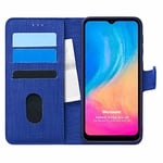 Microsonic Reeder P13 Blue Max Pro Lite için Kılıf Fabric Book Wallet Lacivert [P13 Blue Max Pro Lite ile Uyumlu Kılıf - Lacivert]