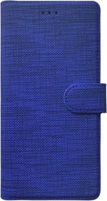 Microsonic Reeder P13 Blue Max Pro Lite için Kılıf Fabric Book Wallet Lacivert [P13 Blue Max Pro Lite ile Uyumlu Kılıf - Lacivert]