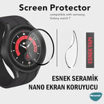 Microsonic Samsung Galaxy Watch 8 44mm Tam Kaplayan Nano Cam Ekran Koruyucu Siyah [Galaxy Watch 8 44mm ile Uyumlu Ekran Koruyucu - Siyah] - Seçenekler: Samsung Galaxy Watch Active 2 40mm...