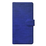 Microsonic Xiaomi Mi 10 Lite Zoom için Kılıf Fabric Book Wallet Lacivert [Mi 10 Lite Zoom ile Uyumlu Kılıf - Lacivert]