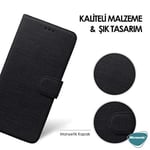 Microsonic Xiaomi Redmi 9A için Kılıf Fabric Book Wallet Mor [Redmi 9A ile Uyumlu Kılıf - Mor]