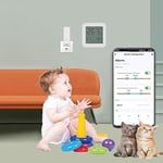 Mijia Isı Ve Nem Ölçer Termometre Bluetoooth Bağlantılı Dijital Termometre LCD Ekranlı Isı Nem Ölçer, iOS/Android ile uyumlu,çucuk,bebek,ev vs. için, beyaz