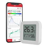Mijia Isı Ve Nem Ölçer Termometre Bluetoooth Bağlantılı Dijital Termometre LCD Ekranlı Isı Nem Ölçer, iOS/Android ile uyumlu,çucuk,bebek,ev vs. için, beyaz