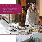 Mikasa Luxe Deco Porselen Espresso Fincanı ve Fincan Tabağı Seti, 2 x Çizgili Desenli Espresso Fincanı ve Tabağı, 100 ml Kahve Fincanı - Hediye Kutusunda - Seçenekler: Klasikler, Çay fincanı ve tabağı