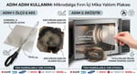 Mikrodalga Fırın İçi Mika Yalıtım Plakası (13x13 cm) - Tüm Markalarla Uyumlu Kesilebilir Levha - Arçelik, Beko, Samsung, Bosch, LG Uyumlu Magnetron Koruyucu