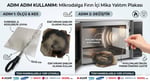 Mikrodalga Fırın İçi Mika Yalıtım Plakası (13x13 cm) - Tüm Markalarla Uyumlu Kesilebilir Levha - Arçelik, Beko, Samsung, Bosch, LG Uyumlu Magnetron Koruyucu