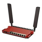 MikroTik Çift çekirdekli 800MHz CPU, 512MB RAM, 8 x, W128339232 (800MHz CPU, 512MB RAM, 8 x Gbit LAN, 1 x 2.5 Gbit SFP Bağlantı Noktası, 2.4 GHz 802.11b/g/n/ax Çift Zincirli Kablosuz) ile