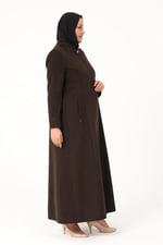 MİLENA KADIN BÜYÜK BEDEN KIŞLIK KAŞE MANTO
