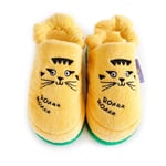 Milk Moo Soft Cuddles Çocuk Ev Terliği, Patenci Çita Desenli,%100 Pamuk Kadife, Kaydırmaz Taban, 29-30 numara 20 cm