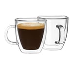 Mindful Design Çift Duvar Yalıtımlı Bardaklar Espresso Kupaları (2'li Set) - 5.5oz