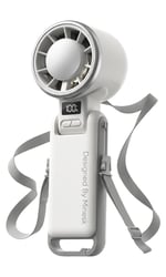 Minesk Airflow Pro Taşınabilir Mini Vantilatör - Buz Etkisi - Katlanabilir Tasarım ve Boyun Askılı - En Düşük Hızda 9 Saat 30 Dakikaya Varan Kullanım Süresi