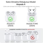 Minesk Airpods 4. Nesil ile Uyumlu Leather Skin Serisi Parmak İzi Tutmayan Dış Yüzeye Sahip ve Mükemmel Koruma Sağlayan Orta Sertlikte Silikon Kılıf (Siyah, Airpods  - Seçenekler: Airpods 3, Airpods 4