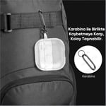 Minesk Airpods Pro 2 ile Uyumlu Fiber Karbon Görünümlü Şeffaf Silikon Kılıf Tam Oturan Mükemmel Kalıp ve Göz Alıcı Şık Tasarım (Airpods Pro 2)