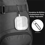 Minesk Airpods Pro 2 ile Uyumlu Fiber Karbon Görünümlü Şeffaf Silikon Kılıf Tam Oturan Mükemmel Kalıp ve Göz Alıcı Şık Tasarım (Airpods Pro 2)