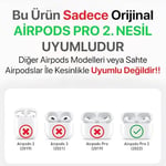 Minesk Airpods Pro 2 ile Uyumlu Şeffaf Cyrstal Clear Ultra Berrak Silikon Kılıf - Alt Üst Ayrı (Airpods Pro 2)