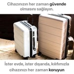 Minesk Airtag ile Uyumlu SuperLock Serisi Kilitli Kılıf ve Darbelere Karşı Ultra Güçlü Koruyucu Anahtarlık (Siyah)