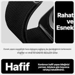 Minesk Apple Watch için Uyumlu Bilek Kalınlığına Göre Ayarlanabilir Yumuşak Kumaşlı ve İnce Görünümlü Dayanıklı Sık Dokuma K - Seçenekler: Siyah, No-2, No-3, No-4, No-5, No-7, No-10, Haki, Koyu Gri...