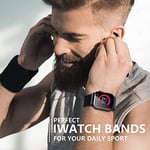 Minesk Apple Watch için Uyumlu Bilek Kalınlığına Göre Ayarlanabilir Yumuşak Kumaşlı ve İnce Görünümlü Dayanıklı Sık Dokuma K - Seçenekler: Siyah, No-2, No-3, No-4, No-5, No-7, No-10, Haki, Koyu Gri...