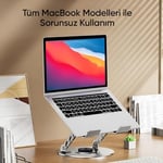 Minesk Macbook ve Laptop Standı 360 Derece Dönebilen Boyutu Ayarlanabilir Alüminyum Alaşım Ergonomik Tasarım Bilgisayar Tutucu (Bilgisayar Standı) - Seçenekler: Bilgisayar Standı, Tablet Standı