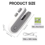 Mini Bag Sealer şarj edilebilir, taşınabilir 2'si 1 arada conta ve kesme, mini atıştırmalık çantası, ısı geçirmez, USB el ısı mühürleyici, plastik torba mühürleyici, gıda saklama için