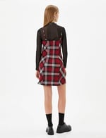 Mini Salopet Elbise İnce Askılı Slim Fit