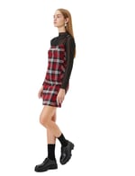 Mini Salopet Elbise İnce Askılı Slim Fit