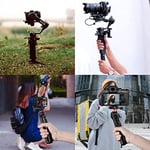 MINIFOCUS Alüminyum Mini Tripod - Taşınabilir Telefon ve Kamera Standı, 1/4 '' ve 3/8'' Vida, Siyah
