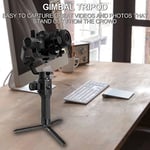 MINIFOCUS Alüminyum Mini Tripod - Taşınabilir Telefon ve Kamera Standı, 1/4 '' ve 3/8'' Vida, Siyah