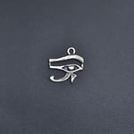 Minimal Horos'un - Ra'nın Gözü Örme Zincir Kolye - Gümüş Kaplama - Erkek Kadın Kolye - No:1489