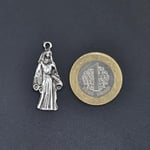 Minimal Meryem Ana Örme Zincir Kolye - Gümüş Kaplama - Erkek Kadın Kolye - No:1505
