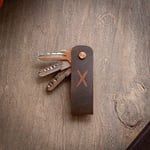 minimal X Uzun Anahtarlık, Hakiki Deri Anahtarlık, Kolay Kullanım ve Çizilmelere Karşı Önleyici, Minimalist Şık Tasarım